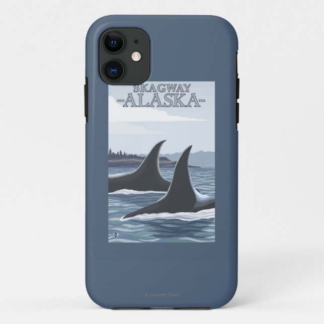 Orca Whales #1 - Skagway, Alaska Case-Mate iPhone Case (Back)
