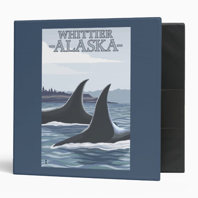 Orca Whales #1 - Whittier, Alaska Binder (Front/Inside)