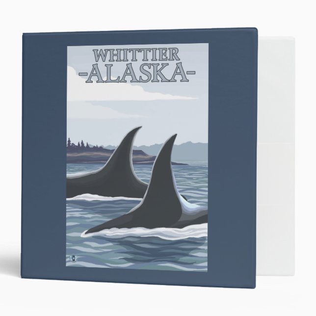 Orca Whales #1 - Whittier, Alaska Binder (Front/Inside)