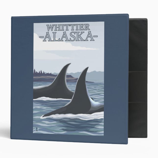 Orca Whales #1 - Whittier, Alaska Binder (Front/Inside)