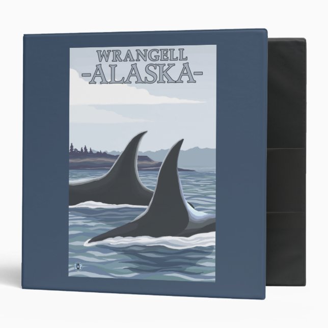 Orca Whales #1 - Wrangell, Alaska Binder (Front/Inside)