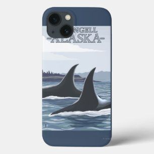 Orca Whales #1 - Wrangell, Alaska iPhone 13 Case
