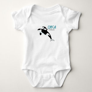 Orca Whales Baby Bodysuit