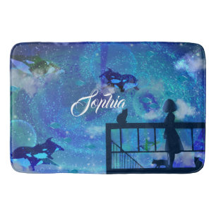  Orca Whales  Bath Mat