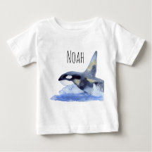 Orca with gold and customizable name