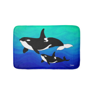 Orcas - Small Bath Mat