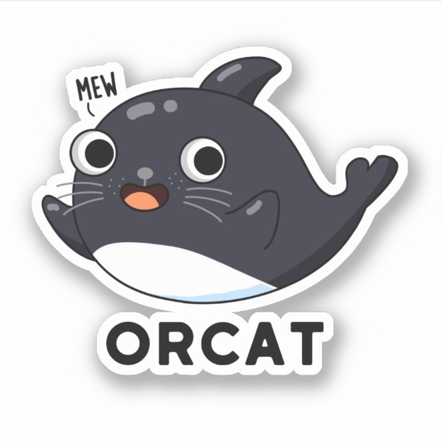 Orcat Funny Cat Orca Pun  (Front)