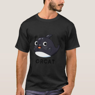 Orcat Funny Cat Whale Pun T-Shirt