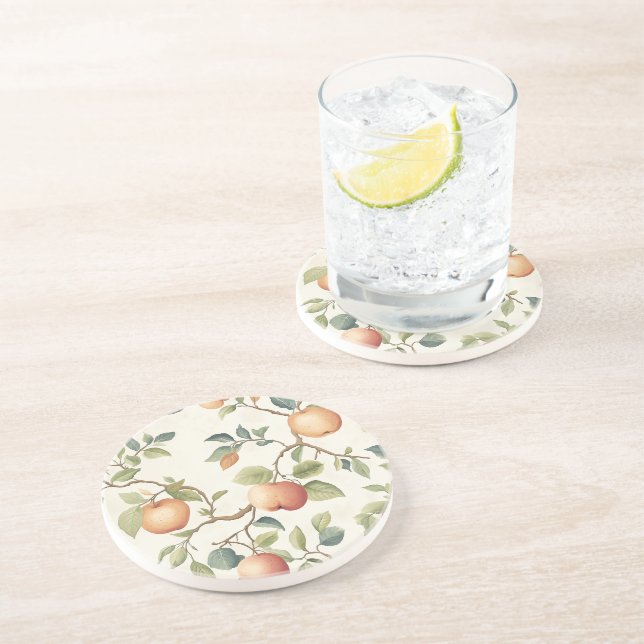 Orchard Blossom Sandstone Coaster (Side)