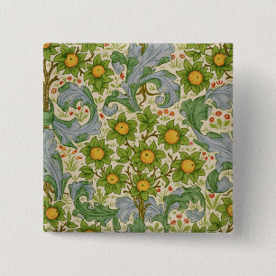 Orchard, Dearle, 1899 2 Inch Square Button