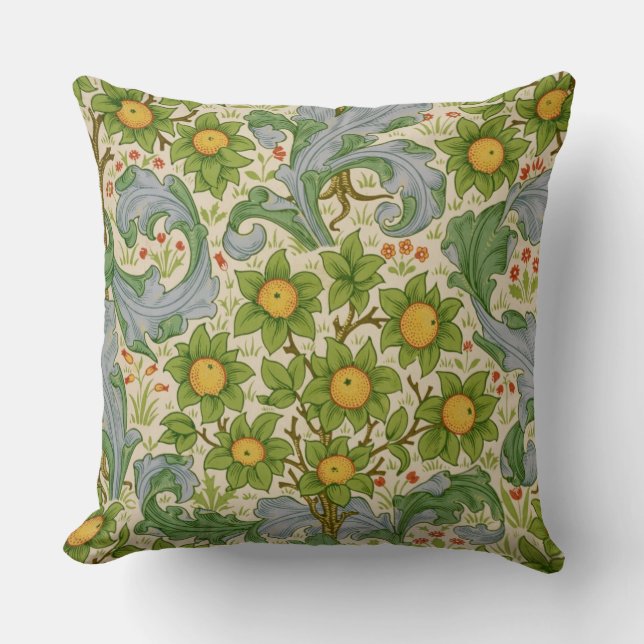 Orchard, Dearle, 1899 Throw Pillow (Front)