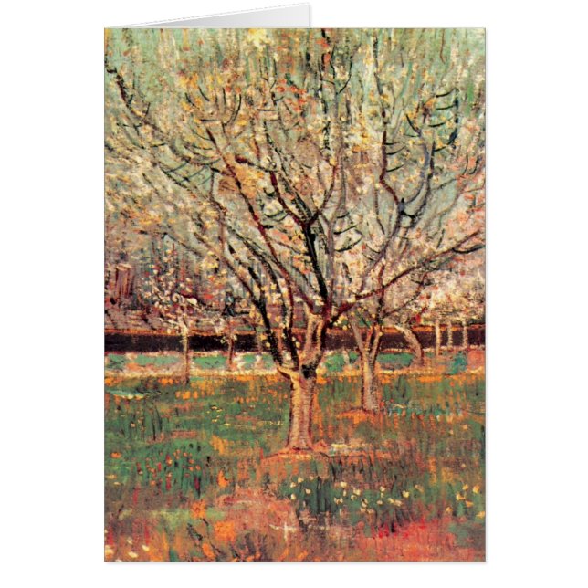 Orchard en Fleur, Plum Trees par Vincent van Gogh (Devant)