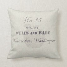 Orchard Fruit Picking Back Replica Throw Pillow