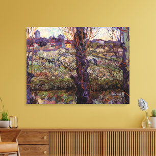 Orchard in Blossom, Arles by Vincent van Gogh Canvas Print