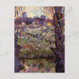 Orchard in Blossom, Arles by Vincent van Gogh Postcard