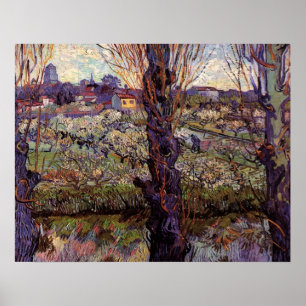 Orchard in Blossom, Arles by Vincent van Gogh Poster
