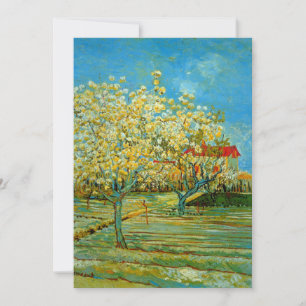 Orchard in Blossom by Vincent van Gogh Invitation