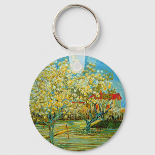 Orchard in Blossom by Vincent van Gogh Keychain