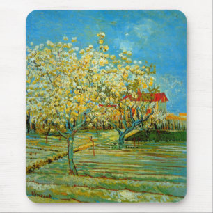 Orchard in Blossom by Vincent van Gogh Mouse Pad