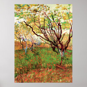 Orchard in Blossom by Vincent van Gogh Poster