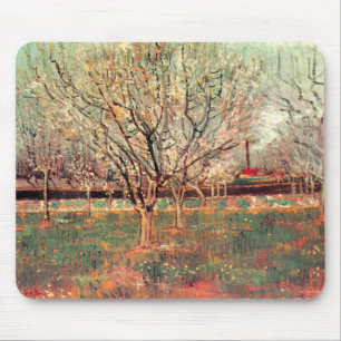Orchard in Blossom, Plum Trees by Vincent van Gogh Mouse Pad