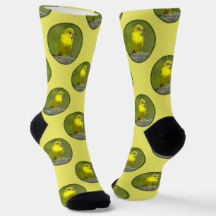 Orchard Oriole Female in Spring Original Photo Socks