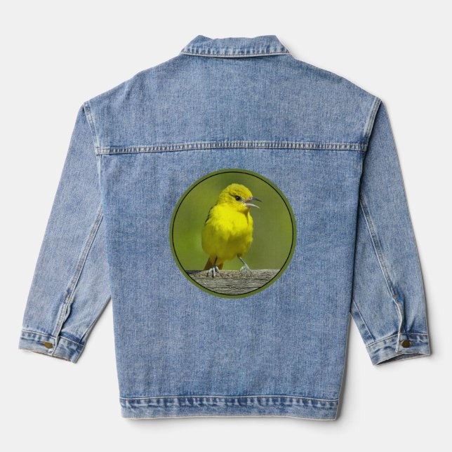 Orchard Oriole - Original Photograph Denim Jacket (Back)