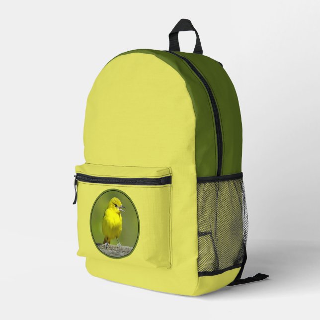 Orchard Oriole - Original Photograph Printed Backpack (Back Corner Right)