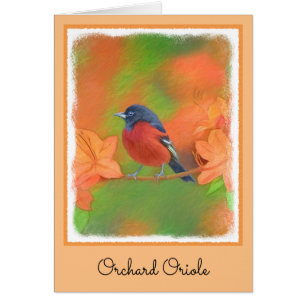 Orchard Oriole Songbird Painting Original Bird Art