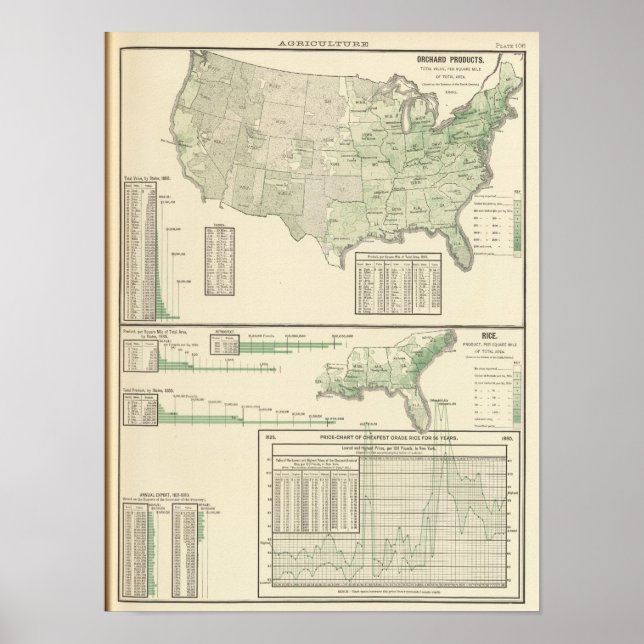 Orchard products and rice poster (Front)