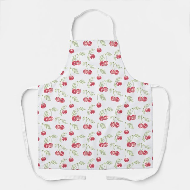 Orchard Treat Red Green Apron (Front)
