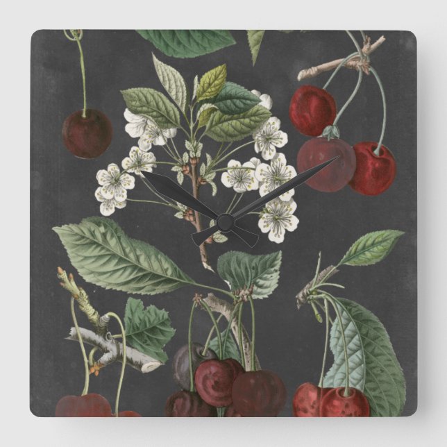 Orchard Varieties I Square Wall Clock (Front)