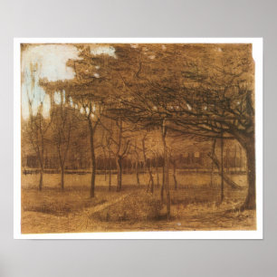 Orchard, Vincent van Gogh, 1881 Poster