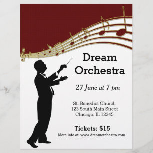 Orchestra concert flyer