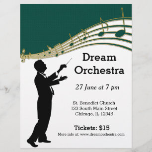 Orchestra concert flyer