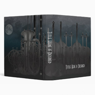 Orchestra Instrument Nighttime Skyline Binder