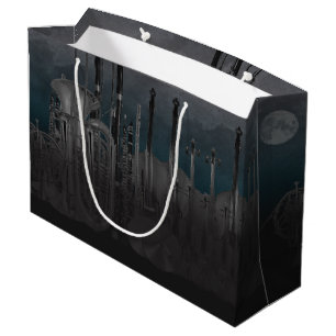 Orchestra Instrument Nighttime Skyline Large Gift Bag