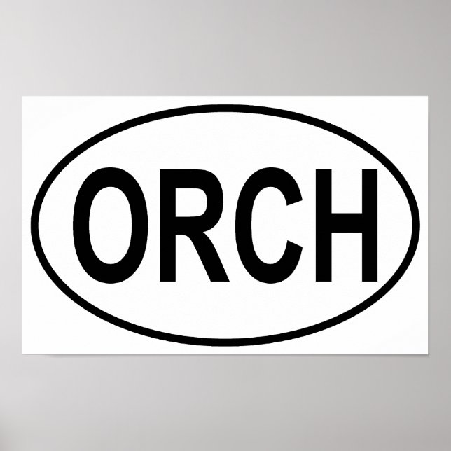 Orchestra Oval Poster (Front)