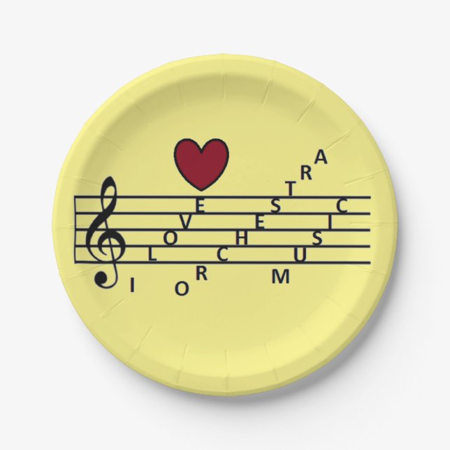 Orchestra Paper Plate (Front)