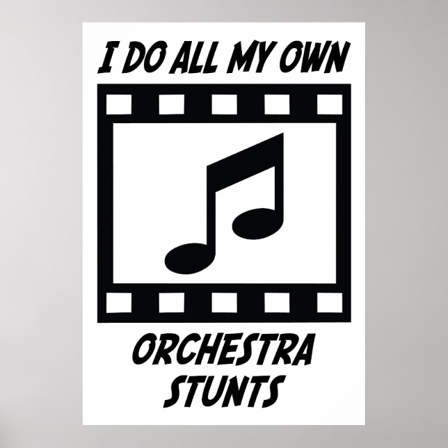 Orchestra Stunts Poster (Front)