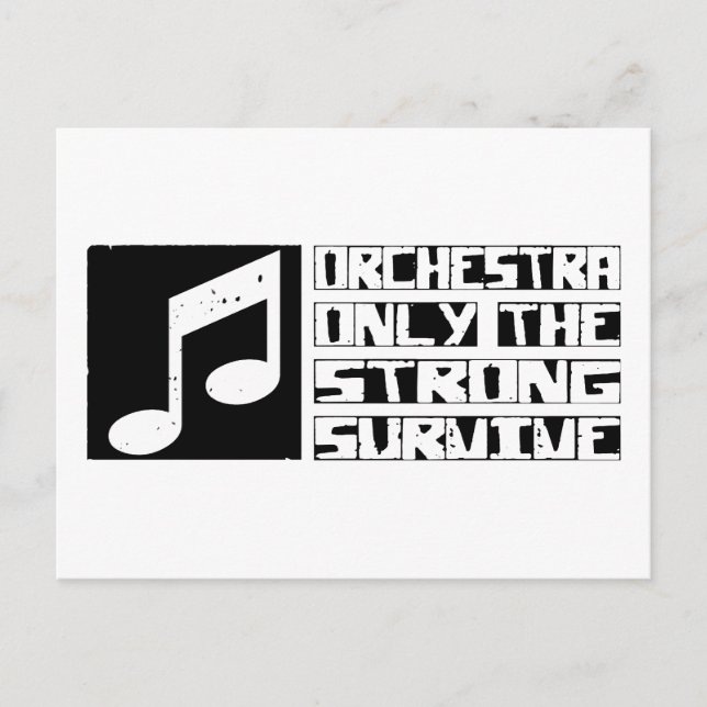 Orchestra Survive Postcard (Front)