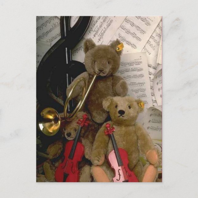 Orchestral bears postcard (Front)