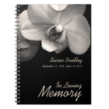 Orchid 1 Custom Memorial Funeral Livre d'or