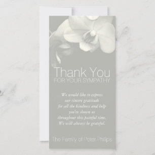 Orchid 6b Sympathy Merci Carte photo