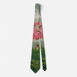 Orchid and Hummingbird 1902 Tie