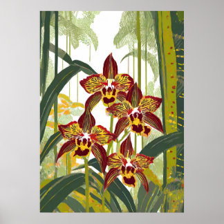 Orchid Art V17 Poster