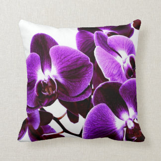orchid beauties throw pillow