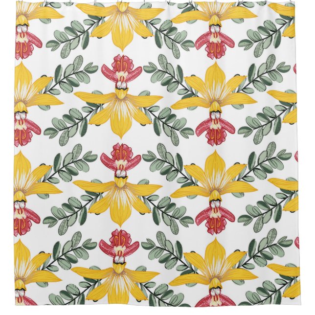 Orchid Beauty: Floral Pattern Elegance. (Front)