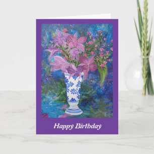 Orchid Birthday card