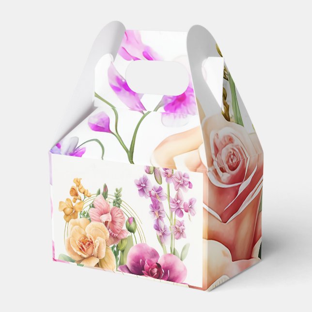 Orchid Blast Favour Box (Front Side)